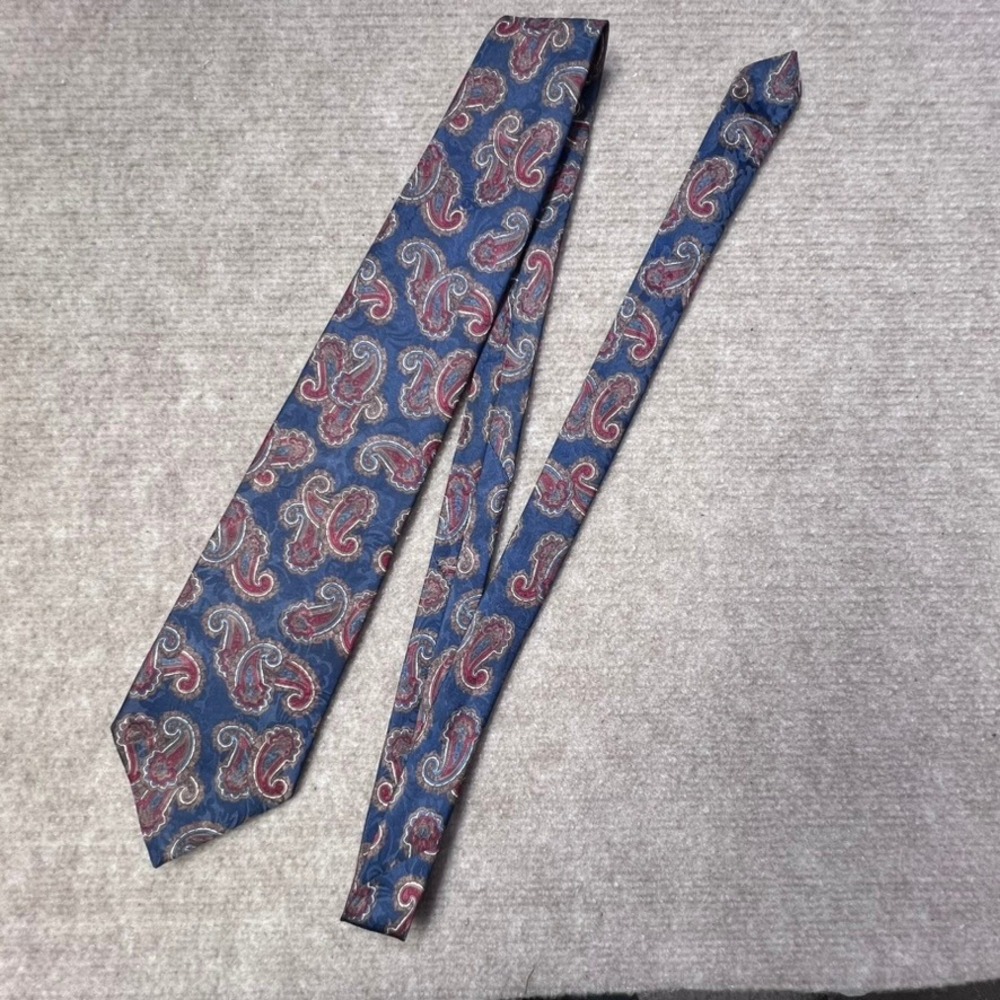 Christian Dior Monsieur 100% Silk Paisley Tie Business Classic USA Designer Vtg‎